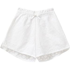 United Colors of Benetton Shorts voor meisjes en meisjes, Wit, 130 cm