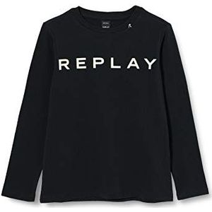 Replay T-shirt voor meisjes, zwart (black board 397), 104 cm