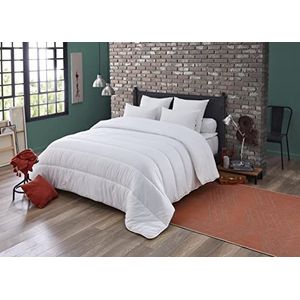 Dodo 29441 Saniprotect Polyester Dekbed, Wit, polyester, wit, 200 x 200 cm