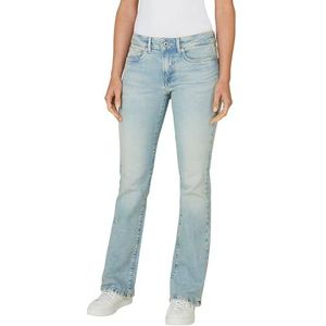 Pepe Jeans Dames Bootcut LW Piccadilly Jeans, Blauw (Denim-2SA), 29W/34L, Blauw (denim-2sa), 29W / 34L