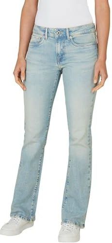 Pepe Jeans Dames Bootcut LW Piccadilly Jeans, Blauw (Denim-2SA), 29W/34L, Blauw (denim-2sa), 29W / 34L