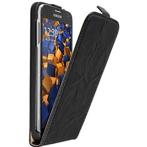 mumbi Hoes flipcase compatibel met Samsung Galaxy S5 / S5 Neo, hoes voor mobiele telefoon, case, portefeuille, zwart