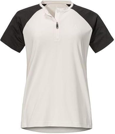 Schöffel - Wetluga - Functioneel Shirt - Zwart/Natuurwit - Gerecycled Materiaal