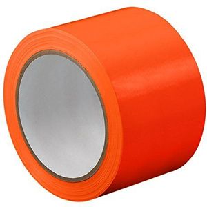 TapeCase TC414-15"" X 72YD-ORANJE Oranje UPVC/Rubber Zelfklevende Film Tape, 0"" Dik, 72 yd. Lengte, 15"" Breedte, 1 rol