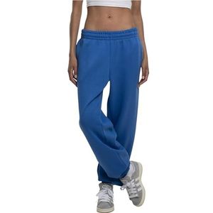 Build Your Brand Sporbroek voor dames, basic sweatpants, klassieke trainingsbroek met hoge tailleband, maten XS - 5XL, Intenseblue, XS