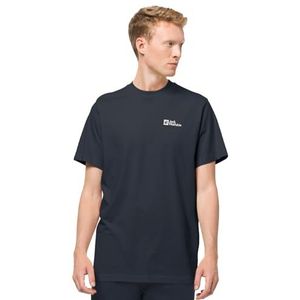 Jack Wolfskin Heren Essential T-Shirt, Night Blue, L