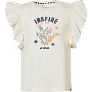 Noppies Kids Meisjes Tee Pevely T-shirt met korte mouwen voor meisjes, Pristine-N021, 128, Pristine - N021, 128 cm