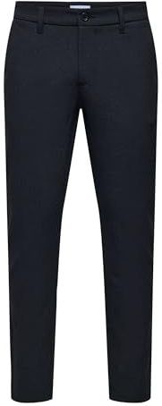 Broek - Blauw - Stretchstof - Slim Fit - Gulp met Rits