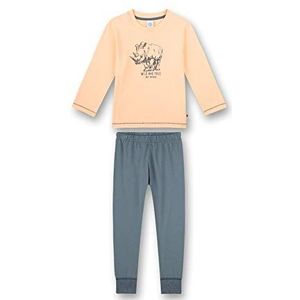 Sanetta Jongenspyjama lang roze pyjamaset, Neon Melon, 92 cm