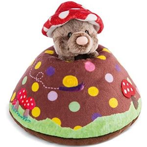 NICI Knuffelkussen met Mol en Heuvel – Duurzame Knuffelkussens voor Meisjes, Jongens en Baby's – Pluizig Kussen, 23 x 19 cm – 48210