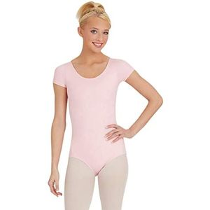 Capezio Dames Team Basic Turnpakje met korte mouwen, roze, L