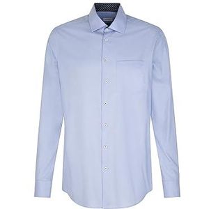 Seidensticker Heren Regular fit shirt met lange mouwen, lichtblauw, 16, Lichtblauw, 40
