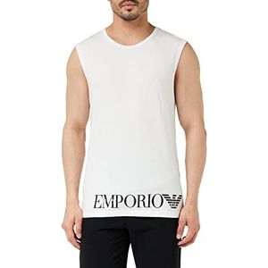 Emporio Armani Underwear Men's Shiny Big Logo T-shirt, wit, L, wit, L