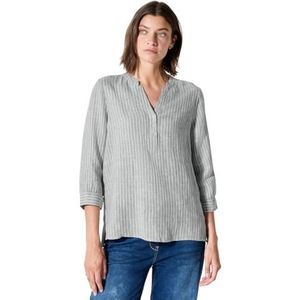 Cecil Damesblouse, Chambray Balmy Kaki, L