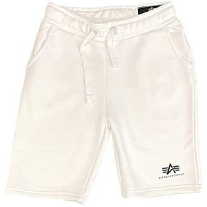 ALPHA INDUSTRIES Basic Jogger Short SL kinder-/tienerbroek, wit, 14 uniseks kinderen, Regulable