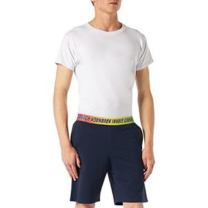 Gianni Kavanagh Blauwe torsion shorts voor heren, Blauw, XS