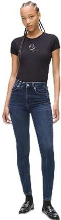 Karl Lagerfeld - Jeans - Blauw - High Rise Skinny Denim