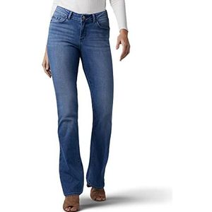 LEE Women's Modern Series Curvy Fit Bootcut Jean with Hidden Pocket, Majestic, 10 Long
