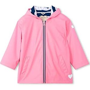 Hatley Unisex regenjas voor kinderen met ritssluiting Zip-Up Splash Jacket, roze, 12 Jaar