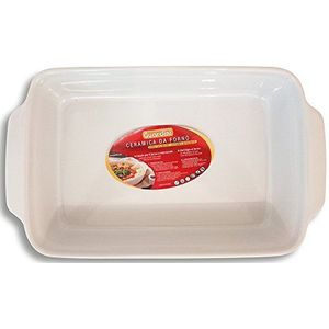 Guardini C00TC7 ovenschotel, rechthoekig, groot, 36 x 24 cm, keramiek, wit