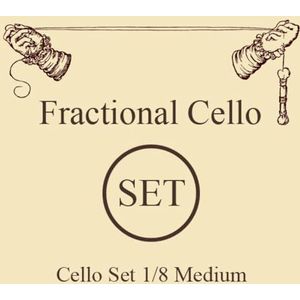 Larsen cello snaren Original Fractional - kleine maten set 1/8 Medium