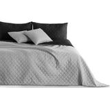 DecoKing - Axel - Bedsprei - Zwart/Zilver - Dubbelzijdig - 240 x 260 cm
