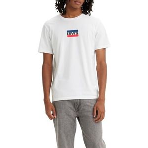 Levi's Graphic Crewneck Tee T-shirt Mannen, Mini Sportswear Logo White+, S