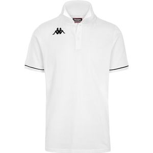 Kappa BARLI T-shirt, poloshirt voor heren, wit/zwart, maat 4XL