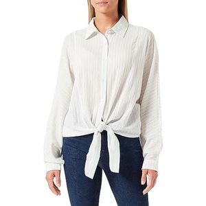 TILDEN Dames geknoopte lange mouwen blouse 37330650, lichtblauwe strepen, XL, Lichtblauwe strepen, XL