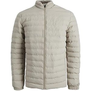 Heren JACK & JONES Lichtgewicht gewatteerde jas Basic Overgangsjas Gewatteerde Blouson zonder capuchon JJERECYCLE, Colour:Beige, Size:XS