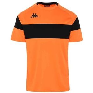 Kappa - Dareto shirt voor heren, Oranje, zwart, S