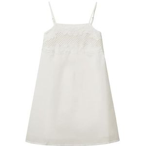 United Colors of Benetton Jurk, Wit, 140 cm