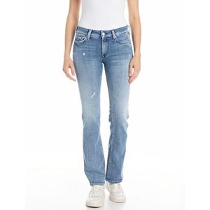 Replay New Luz Bootcut Skinny fit Bootcut Jeans voor dames, 009, medium blue., 24W x 30L