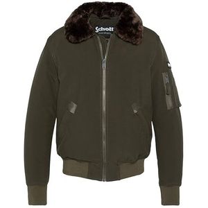Schott NYC Airlines-Kaki/Brun-l Blouson, Groen, Heren, Groen, L
