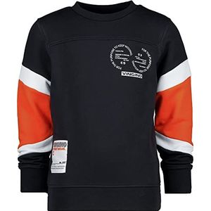 Vingino Nector Sweatshirt voor kinderen, zwart, 92 cm