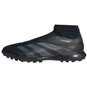 adidas Unisex Predator24 League veterloze voetbalschoenen Turf Schoenen, Core Zwart Carbon Goud Met, 44 2/3 EU