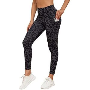 Everbellus Vrouwen High Waisted Yoga Broek met Zijzakken Workout Gym Leggings, Camouflage, S, Camouflage, S