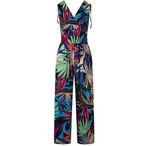APART Fashion Jumpsuit voor dames, Blauw-veelkleurig, 36