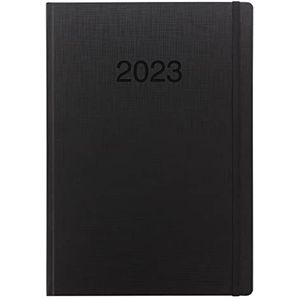 Letts Memo A4 week om 2022 dagboek te bekijken - zwart