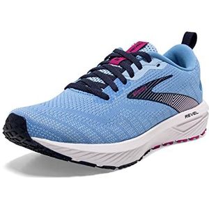 Brooks Revel 6 hardloopschoen voor dames, Blauw/Roze, 40.5 EU