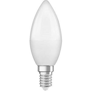 OSRAM LED lamp | Lampvoet: E14 | Koel wit | 4000 K | 5,50 W | mat | LED STAR CLASSIC B [Energie-efficiëntieklasse A+] | 10 stuks