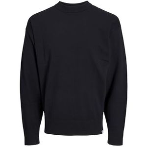 JACK & JONES JCOCOLLECTIVE Knit Crew Neck, zwart, XS