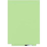 Rocada Groen markeerbord, magnetisch, frameloos, magnetisch wandbord, gepatenteerd bevestigingssysteem met magneet, groen bord 55 x 75 cm