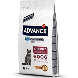 Advance Cat Senior Sterilized Kattenvoer voor senioren, gesteriliseerd met kip, 10 kg