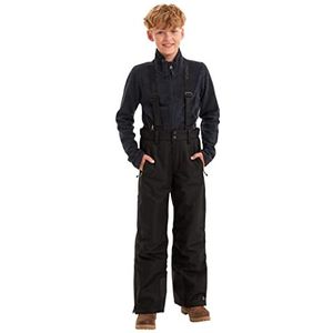 Killtec Vitalyo Jr Skibroek voor jongens, functionele broek met randbescherming en sneeuwvanger, 10.000 mm waterkolom, zwart, 164 (L) EU