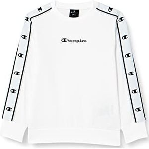 Champion Legacy American Tape-Powerblend Crewneck Sweatshirt voor kinderen en jongens, Wit, 15-16 jaar