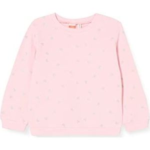 Koton Heart Printed Crew Neck Sweatshirt Katoen Trainingspak Baby Meisjes, roze (Bt4), Size: 12/18 moiss