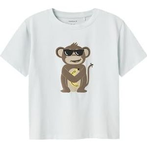 T-shirt - Jersey - Ronde Hals - Korte Mouwen - Schuimprint - Zacht Gevoel