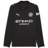 PUMA Manchester City FC 2025/26 Long Sleeve Away Shirt - Zwart- Heren, Zwart