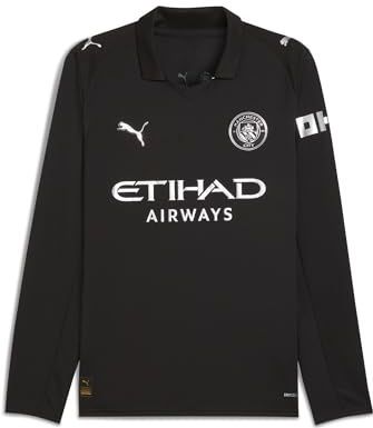 PUMA Manchester City FC 2025/26 Long Sleeve Away Shirt - Zwart- Heren, Zwart